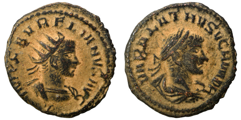 Aurelian, with Vabalathus, 270-275. Antoninianus (bronze, 3.11 g, 20 mm), Antioc...