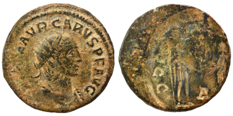 Carus, 282-283. Antoninianus (bronze, 4.06 g, 21 mm). IMP C M AVR CARVS P F AVG ...