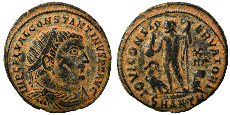 Constantine I, 307/310-337. Follis (bronze, 2.92 g, 20 mm), Antioch. IMP C FL VA...