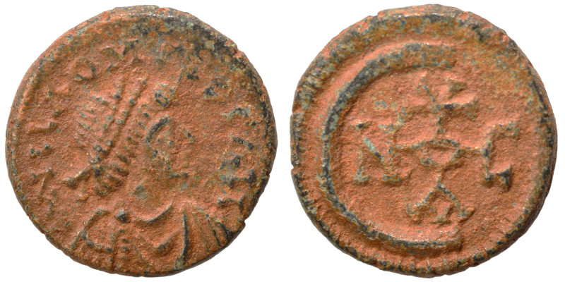 Justinian I, 527-565. Pentanummium (bronze, 1.92 g, 13 mm), Theoupolis (Antioch)...