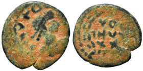 VANDALS. Pseudo-Imperial coinage. Circa 5/6th century AD. Nummus (bronze, 0.38 g, 9 mm), uncertain North African mint. Diademed, draped and cuirassed ...