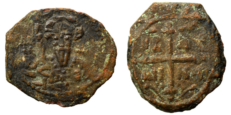 CRUSADERS. Principality of Antioch. Tancred, regent, 1101-1112. Follis (bronze, ...