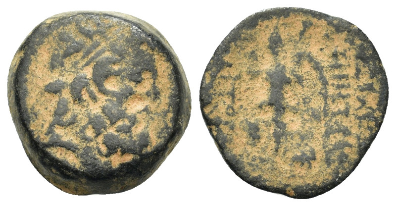 Seleukid Kings. Demetrios II Nikator (146-138 BC). Æ (17mm, 5.6g). Antioch. Laur...
