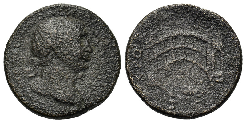 Trajan (98-117). Æ Sestertius (32,6mm, 20.8g). Rome, AD 107-110. Laureate bust r...