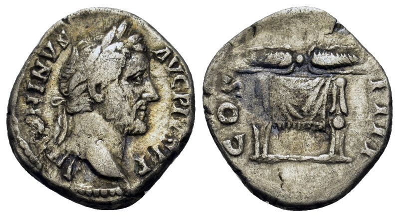 Antoninus Pius (138-161). AR Denarius (17,5mm, 2.85). Rome, 145-147. Laureate he...