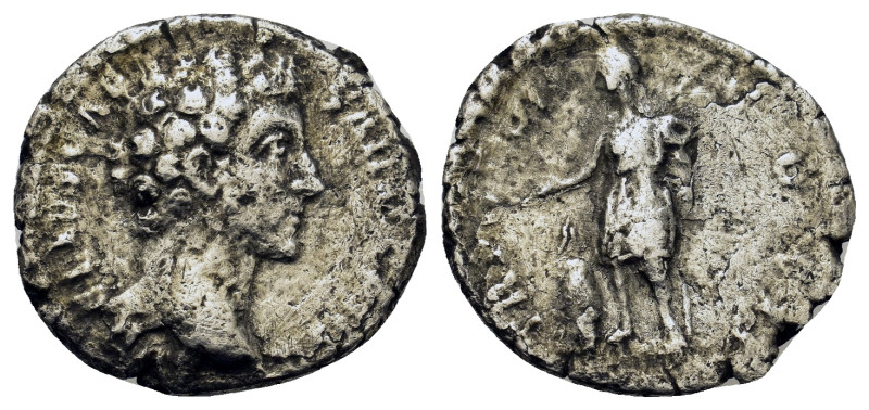 Marcus Aurelius (Caesar, 139-161). AR Denarius (17,8mm, 2.6g). Bare head r. R/ G...