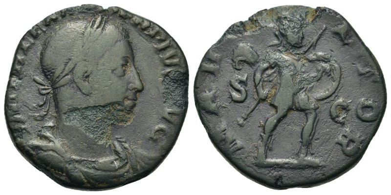 Severus Alexander (222-235). Æ Sestertius (27,9mm, 13.6gg). Rome, AD 232. Laurea...