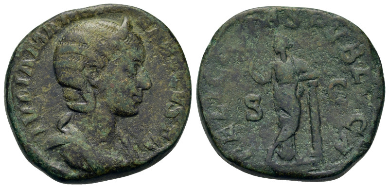 Julia Mamaea (Augusta, AD 222-235). Æ Sestertius (28,8mm, 19.7g). Rome, AD 228. ...