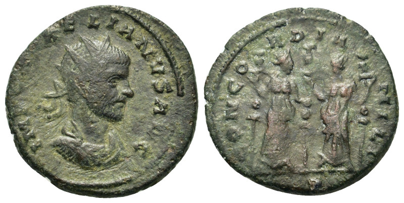 Aurelian (270-275). Æ Antoninianus (21,9mm, 4.2g). Siscia. Radiate, draped and c...