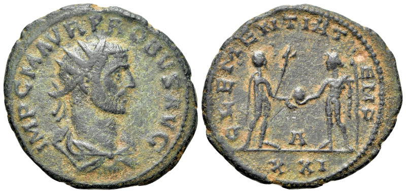 Probus (276-282). Radiate (23mm, 3.64g, 6h). Antioch, AD 280. Radiate, draped an...