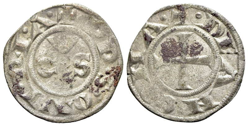 Italian States, Ancona (Republic). Before 1392. BI Denaro (15mm, 0.54g, 3h). ✠ D...