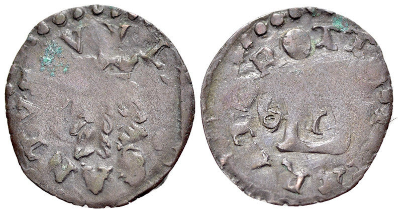 Italy, Lucca. Republic (1369-1799). Quattrino 1561 (16mm, 0.60g, 6h). CNI 387/40...