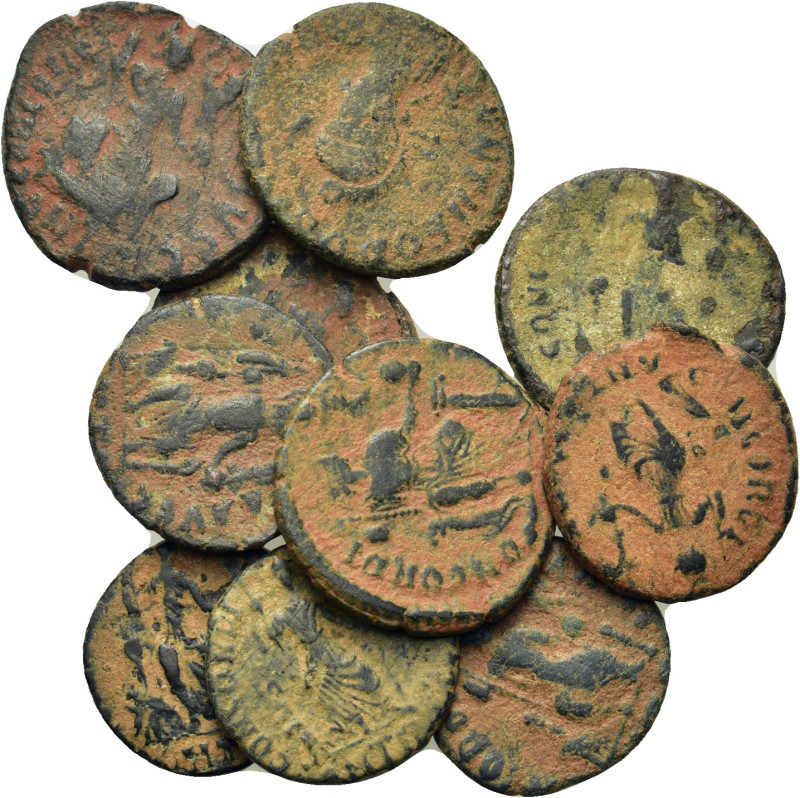 Lot of 10 Roman Imperial Æ coins, to be catalog. Lot sold as is, no return.