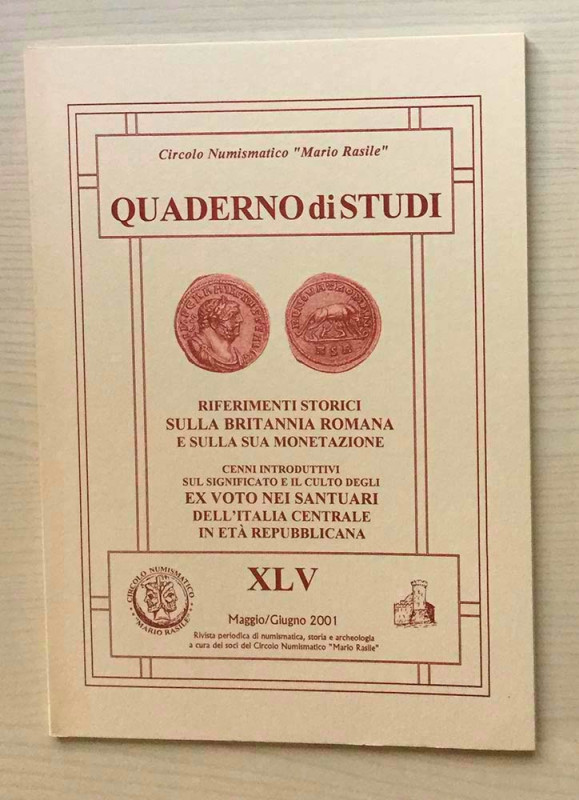 Circolo Numismatico “Mario Rasile” Quaderno di studi XLV, Formia Maggio-Giugno 2...