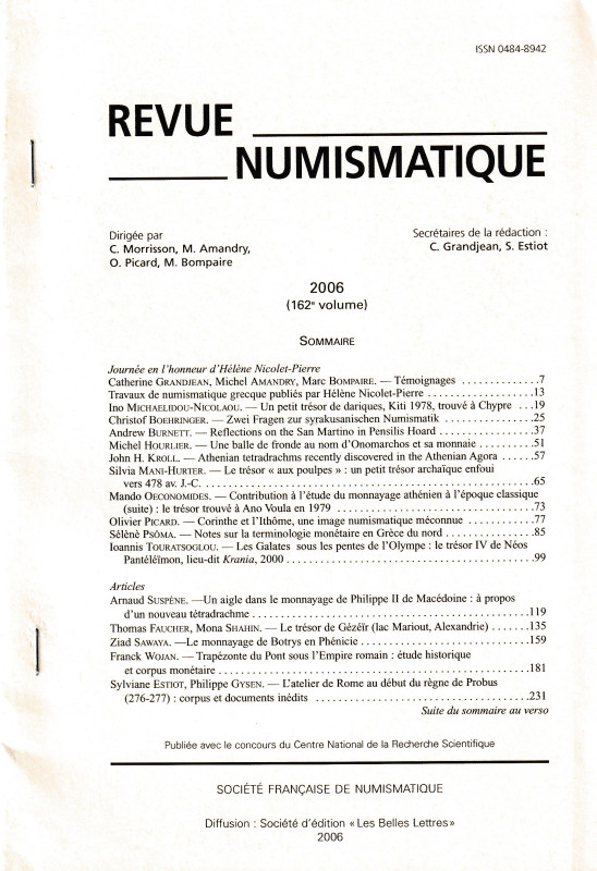 Metcalf D. M., Monetary circulation in Merovingian Gaul, 561-674. A propos Cahie...