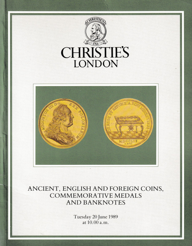 Christie's, Ancient, English and Foreign Coins, Commemorative Medals and Banknot...