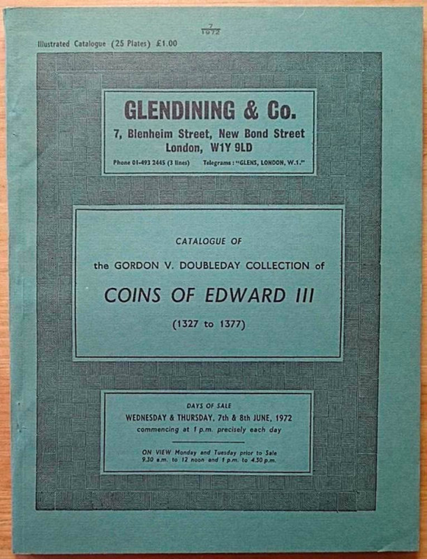 Glendining & Co., Catalogue of the Gordon V. Doubleday Collection of Coins of Ed...