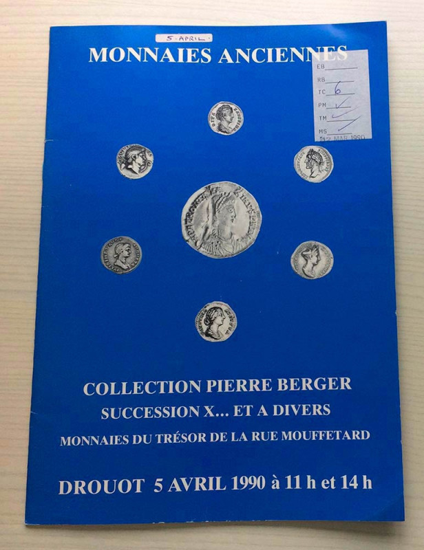 Weil A. Collection Pierre Berger Succession X... et a Divers Paris 05 Avril 1990...