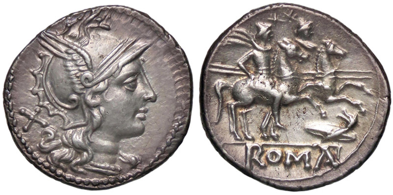 ROMANE REPUBBLICANE - DECIA - Decius (206-200 a.C.) - Denario B. 1; Cr. 128/1 (A...