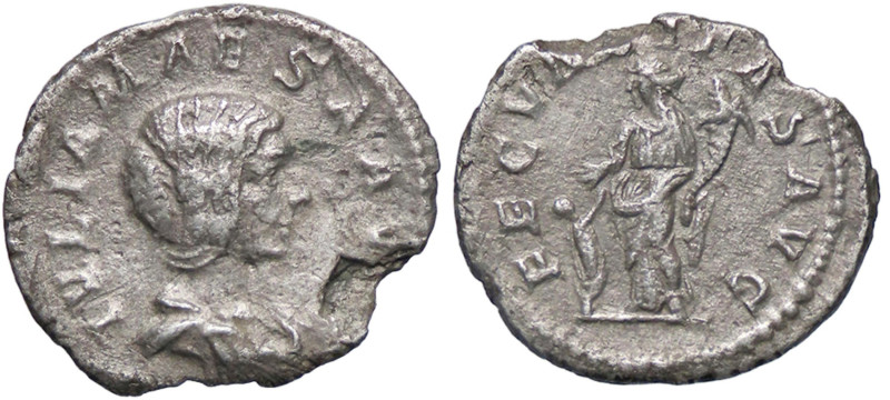 ROMANE IMPERIALI - Giulia Maesa (ava di Elagabalo) - Denario C. 8; RIC 249 (AG g...