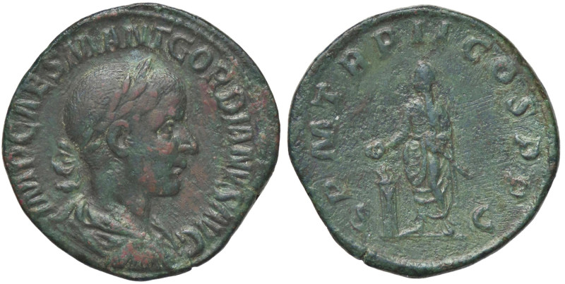 ROMANE IMPERIALI - Gordiano III (238-244) - Sesterzio C. 217; RIC 291 (AE g. 18,...