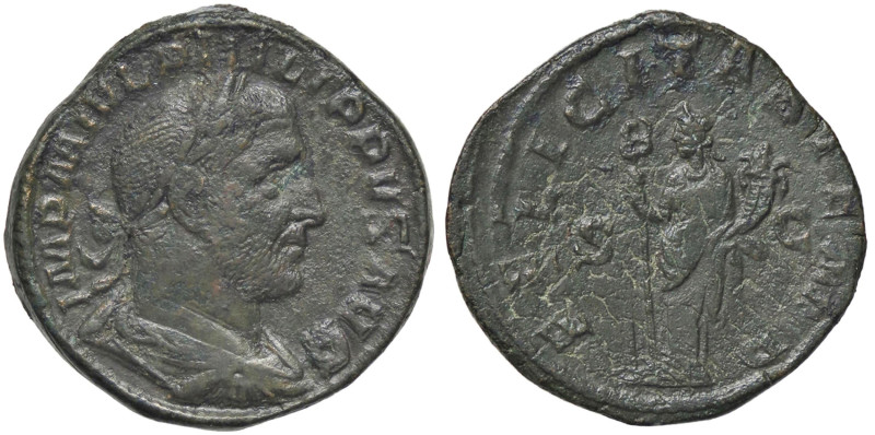 ROMANE IMPERIALI - Filippo I (244-249) - Sesterzio C. 44 (AE g. 21,13)

Status...