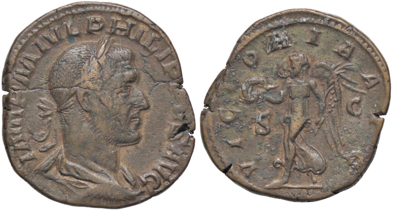 ROMANE IMPERIALI - Filippo I (244-249) - Sesterzio RIC 192a (AE g. 15,84)

Sta...