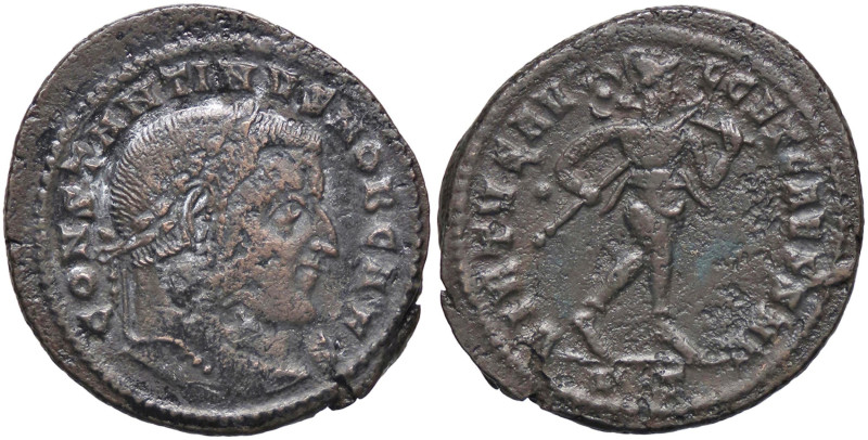 ROMANE IMPERIALI - Costantino I (306-337) - Follis (Ticinum) (MI g. 9,48) Porosi...