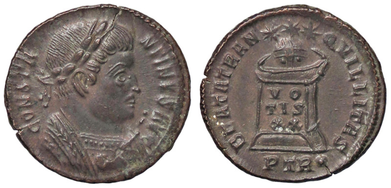 ROMANE IMPERIALI - Costantino I (306-337) - Follis ridotto (Treviri) (MI g. 2,81...