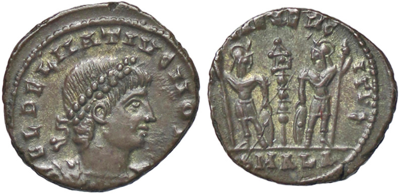 ROMANE IMPERIALI - Delmazio (335-337) - AE 4 (Alessandria) C. 9 (AE g. 1,9)

S...