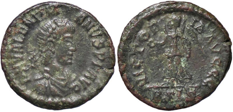 ROMANE IMPERIALI - Valentiniano II (375-392) - AE 4 (Siscia) C. 45 (AE g. 1,07)...