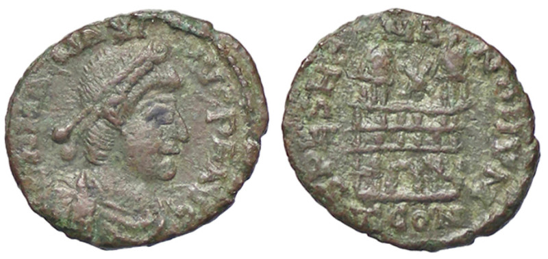 ROMANE IMPERIALI - Magno Massimo (383-388) - AE 4 (Costantinopoli) (AE g. 1,13)...