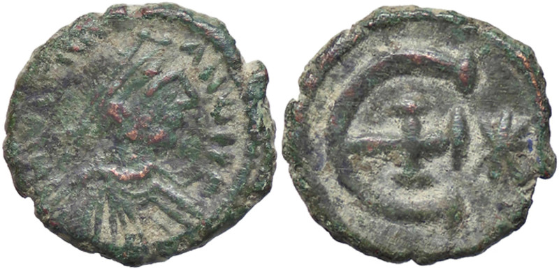 BIZANTINE - Giustiniano I (527-565) - Pentanummo (Antiochia) Ratto 409; Sear 244...