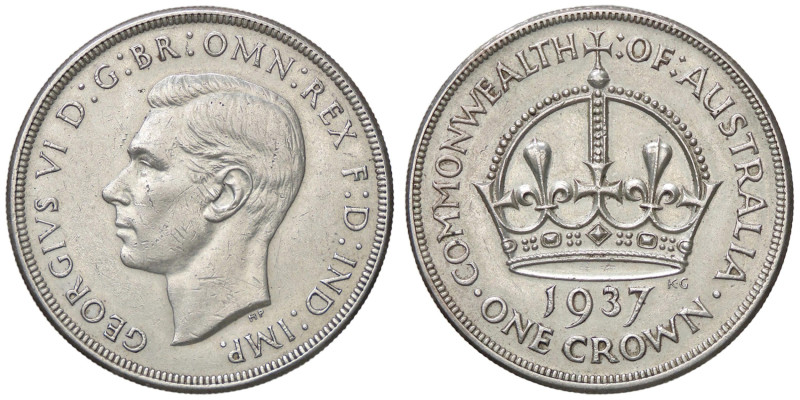 ESTERE - AUSTRALIA - Giorgio VI (1936-1952) - Corona 1937 Kr. 34 AG

Status: B...