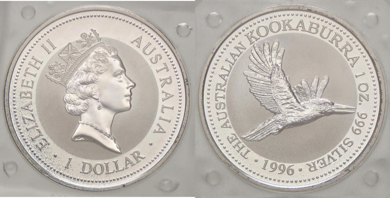 ESTERE - AUSTRALIA - Elisabetta II (1952-2022) - Dollaro 1997 - Kookaburra AG In...