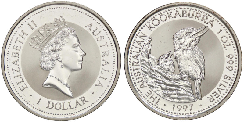 ESTERE - AUSTRALIA - Elisabetta II (1952-2022) - Dollaro 1997 - Kookaburra Kr. 3...