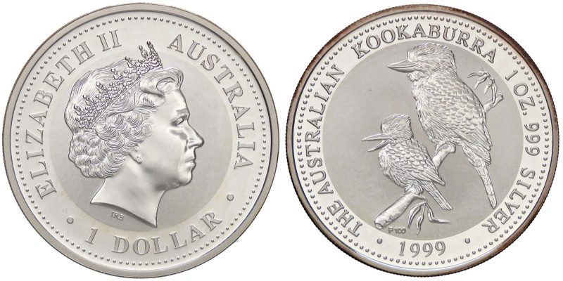 ESTERE - AUSTRALIA - Elisabetta II (1952-2022) - Dollaro 1999 - Kookaburra Kr. 3...