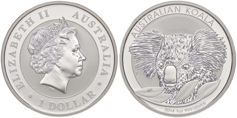 ESTERE - AUSTRALIA - Elisabetta II (1952-2022) - Dollaro 2014 - Koala AG

Stat...