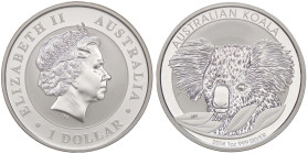 ESTERE - AUSTRALIA - Elisabetta II (1952-2022) - Dollaro 2014 - Koala   AG