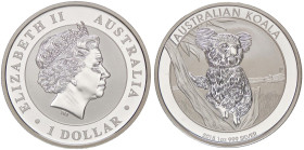 ESTERE - AUSTRALIA - Elisabetta II (1952-2022) - Dollaro 2015 - Koala   AG