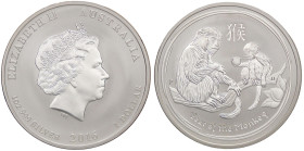 ESTERE - AUSTRALIA - Elisabetta II (1952-2022) - Dollaro 2016 - Anno della scimmia   AG