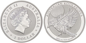 ESTERE - AUSTRALIA - Elisabetta II (1952-2022) - Dollaro 2018 - Kookaburra Kr. 1296  AG