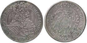 ESTERE - AUSTRIA - Leopoldo I (1658-1705) - Tallero 1695 Dav. 3229 R AG  Da montatura abilmente rimossa