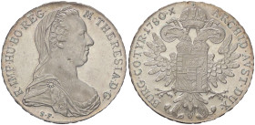 ESTERE - AUSTRIA - Maria Teresa (vedova) (1765-1780) - Tallero 1780 Kr. 1866.2  AG Riconio