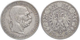 ESTERE - AUSTRIA - Francesco Giuseppe (1848-1916) - 5 Corone 1907 Kr. 2807  AG Sulla moneta millesimo 1900