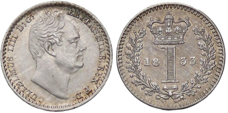 ESTERE - GRAN BRETAGNA - Guglielmo IV (1830-1837) - Penny 1833 Kr. 708 NC AG Pro...