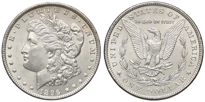 ESTERE - U.S.A. - Dollaro 1896 - Morgan Kr. 110 AG Segni

Status: SPL+