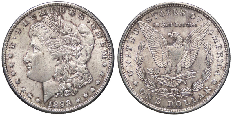 ESTERE - U.S.A. - Dollaro 1898 O - Morgan Kr. 110 AG

Status: qFDC