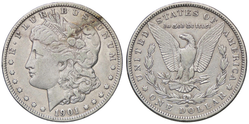 ESTERE - U.S.A. - Dollaro 1901 O - Morgan Kr. 110 AG

Status: BB