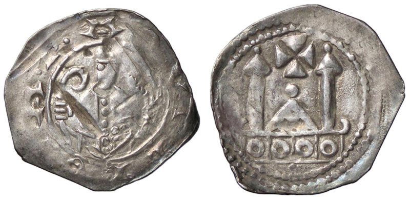 ZECCHE ITALIANE - AQUILEIA - Pellegrino II (1194-1204) - Denaro Biaggi 135 (R5);...